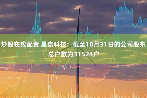 炒股在线配资 星宸科技：截至10月31日的公司股东总户数为31524户