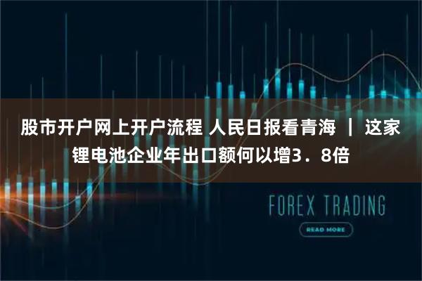 股市开户网上开户流程 人民日报看青海 ｜ 这家锂电池企业年出口额何以增3．8倍